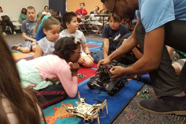 45 Exploring Mars Terrain Using Robotic Rovers and Drones at Miami Lakes Library