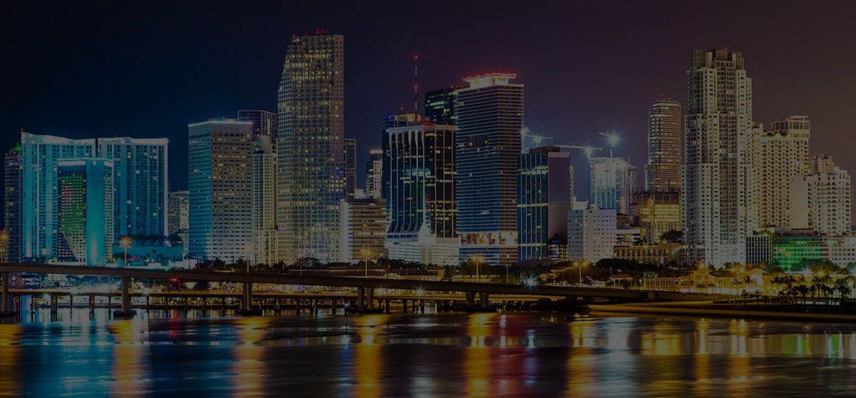 Downtown Miami Florida Night