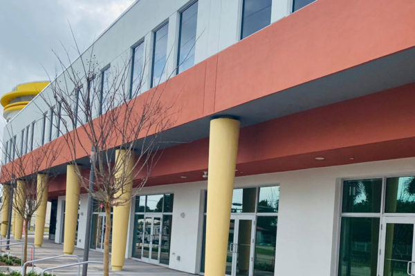 Exterior of Larcenia Bullard Plaza