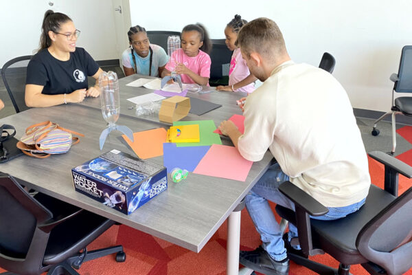 Manifezt Foundation STEM Workshop at Larcenia Bullard Plaza 10-8-2022 img02 Water Rockets STEM Workshop at Larcenia Bullard Plaza