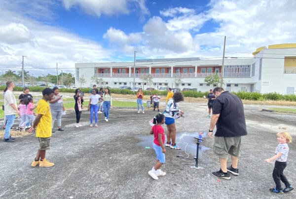 Water Rockets STEM Workshop at Larcenia Bullard Plaza Stem Workshop Introduction with City of North Miami Mayor Joseph Smith