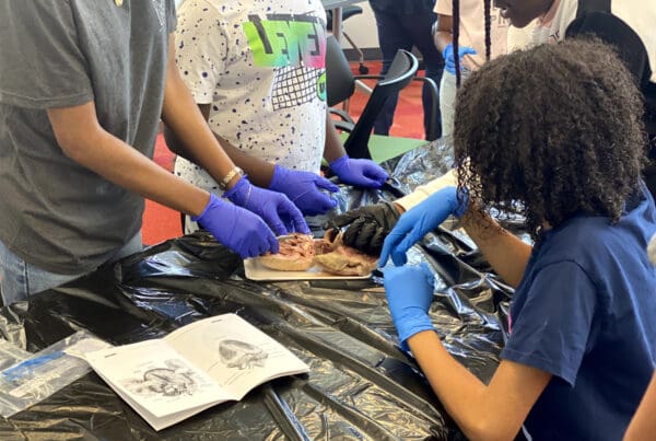 Heart Dissections at Larcenia Bullard Plaza Stem Workshop Introduction with City of North Miami Mayor Joseph Smith